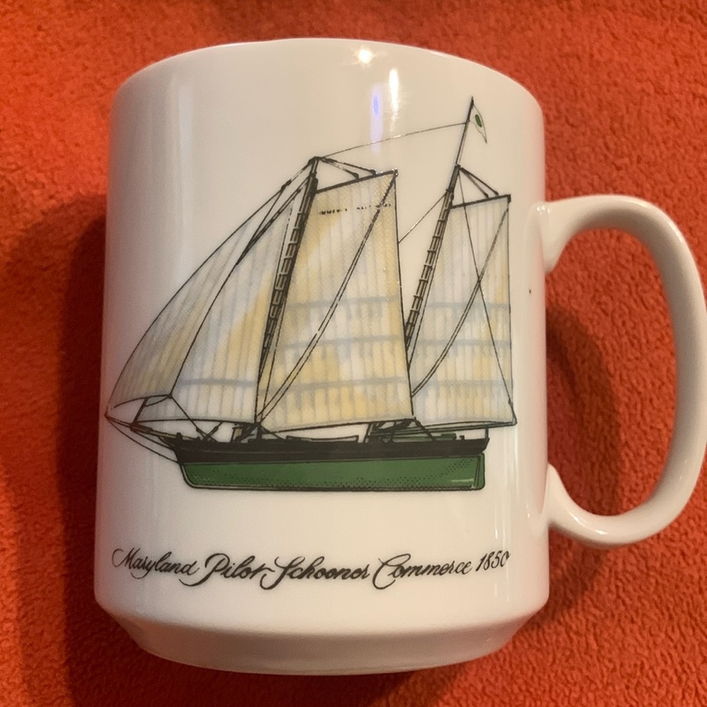 Maryland Pilot Schooner Commerce 1850 Mug